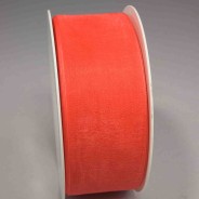 Nastro "Organza" - 40 Mm x 50 M / Corallo