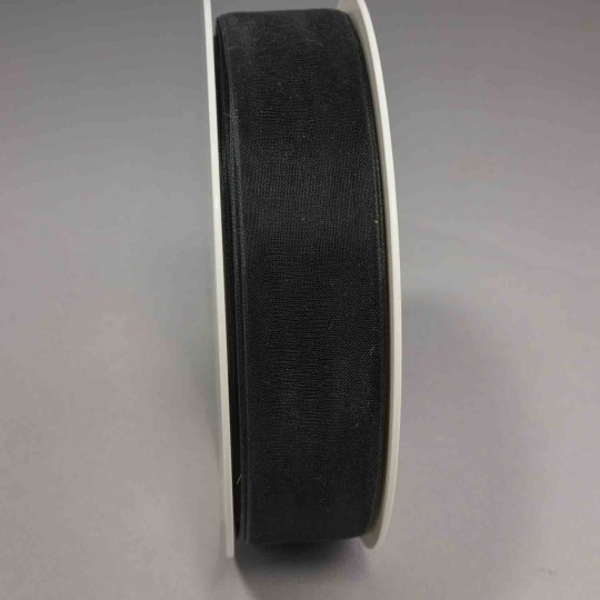 Nastro "Organza" - 25 Mm x 50 M / Nero