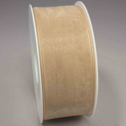 Nastro "Organza" - 40 Mm x 50 M / Beige