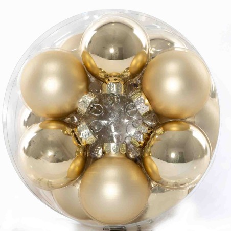 Palline in vetro 36 PZ - 4 Cm / Nero