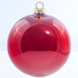 Palline in vetro - D 150 Mm - 1 Pezzo - Rosso scuro