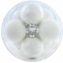 Palline in vetro 12 PZ - 10 Cm / Bianco