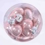 Palline in vetro 12 PZ - 2x4,5x4 Cm / Rosa Cipria