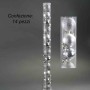 Palline in plastica 14 PZ - 3 Cm / Argento