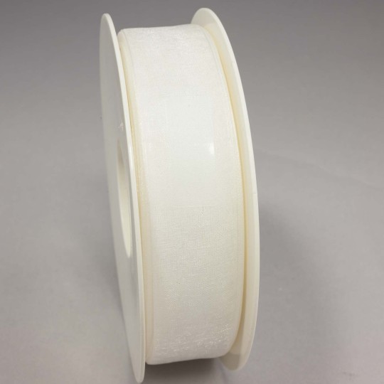 Nastro "Organza" - 25 Mm x 50 M / Bianco