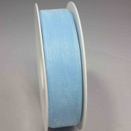 Nastro "Organza" - 25 Mm x 50 M / Azzurro