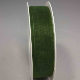 Nastro "Organza" - 25 Mm x 50 M / Verde scuro