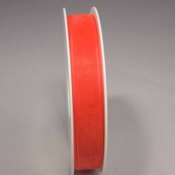 Nastro "Organza" - 15 Mm x 50 M / Rosso brillante