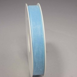 Nastro "Organza" - 15 Mm x 50 M / Azzurro
