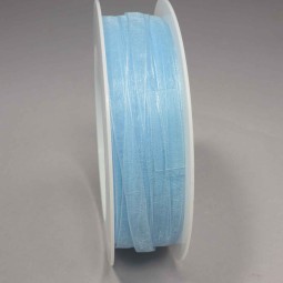 Nastro "Organza" - 7 Mm x 50 M / Azzurro