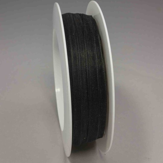 Nastro "Organza" - 7 Mm x 50 M / Nero