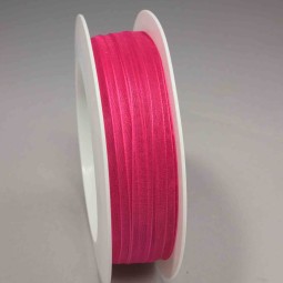 Nastro "Organza" - 7 Mm x 50 M / Fucsia