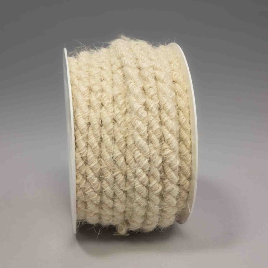 Cordoncino in juta - 6 Mm x 9 M / Bianco