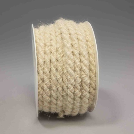 Cordoncino in juta - 6 Mm x 9 M / Bianco