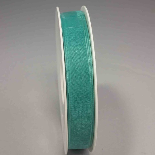 Nastro "Organza" - 15 Mm x 50 M / Verde acqua