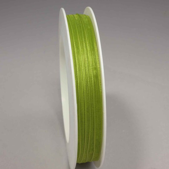 Nastro "Organza" - 5 Mm x 50 M / Verde Oliva