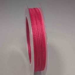 Nastro "Organza" - 5 Mm x 50 M / Fucsia