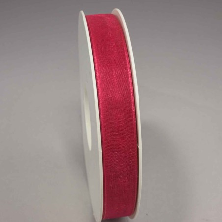 Nastro "Organza" - 15 Mm x 50 M / Rosso