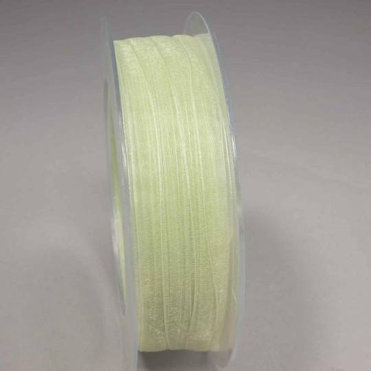 Nastro "Organza" - 7 Mm x 50 M / Verde chiaro