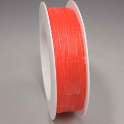 Nastro "Organza" - 7 Mm x 50 M / Rosso