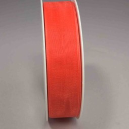 Nastro "Organza" - 25 Mm x 50 M / Rosso acceso