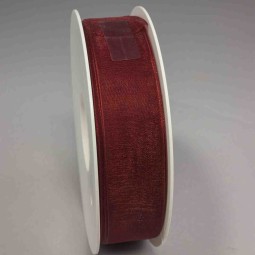 Nastro "Organza" - 25 Mm x 50 M / Bordeaux