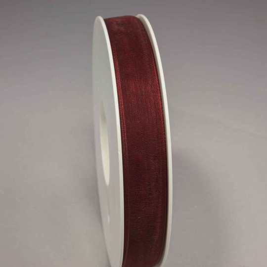 Nastro "Organza" - 15 Mm x 50 M / Rosso Cardinale