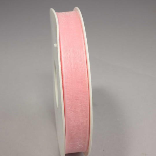 Nastro "Organza" - 15 Mm x 50 M / Rosa