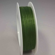 Nastro "Organza" - 7 Mm x 50 M / Verde scuro