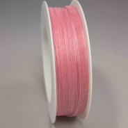 Nastro "Organza" - 7 Mm x 50 M / Rosa