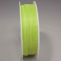 Nastro "Organza" - 7 Mm x 50 M / Verde lime