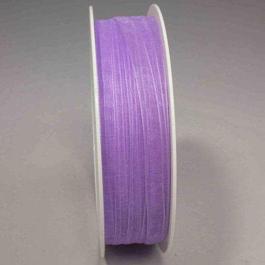 Nastro "Organza" - 7 Mm x 50 M / Lilla