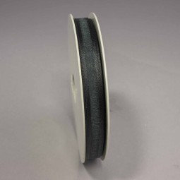 Nastro Organza e Sateen - 10 MM x 25 M - Nero