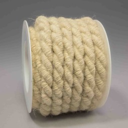 Cordino in juta - 10 Mm x 5 M / Bianco