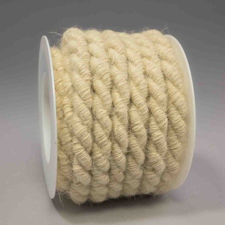 Cordino in juta - 10 Mm x 5 M / Bianco