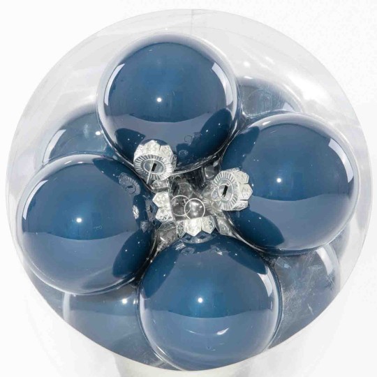 Palline in vetro 16  PZ - 8  Cm / Blu