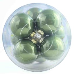 Palline in vetro 12 PZ - 10  Cm / Salvia