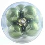 Palline in vetro 12 PZ - 10  Cm / Salvia