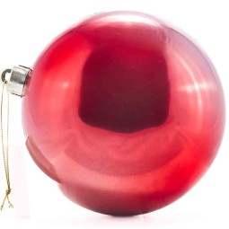 Pallina in plastica - 15 Cm / Rosso