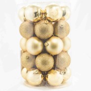 Palline color oro assortite - 34 Pezzi