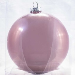 Palline in vetro 4  PZ - 12b Cm / Rosa