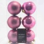 Palline in vetro 6 PZ - 8  Cm / Rosa Antico