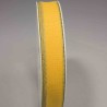 Nastro con bordo in "Lino" - 15 Mm x 20 M / Giallo scuro