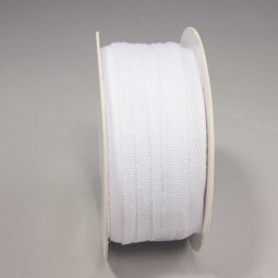 Nastro Cotone "Twill" - 9 Mm x 25 M / Bianco