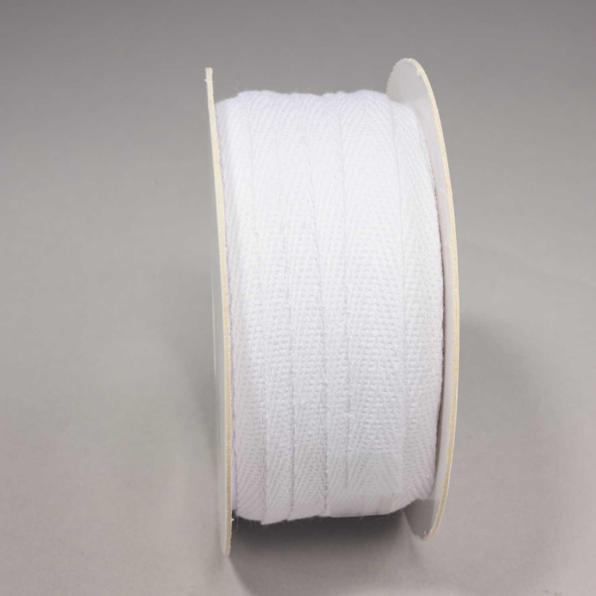 Nastro Cotone "Twill" - 9 Mm x 25 M / Bianco