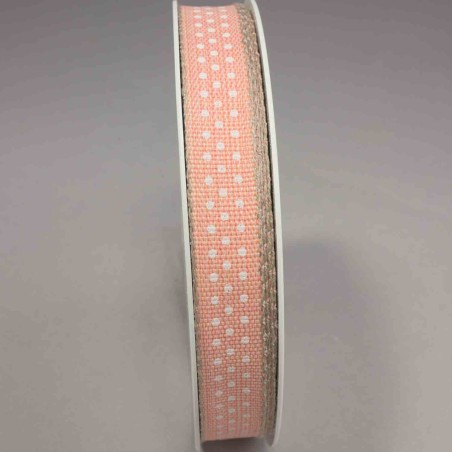 Nastro "Lino" a pois - 15 Mm x 20 M / Pesca