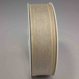 Nastro "Lino" - 25 Mm x 20 M / Naturale