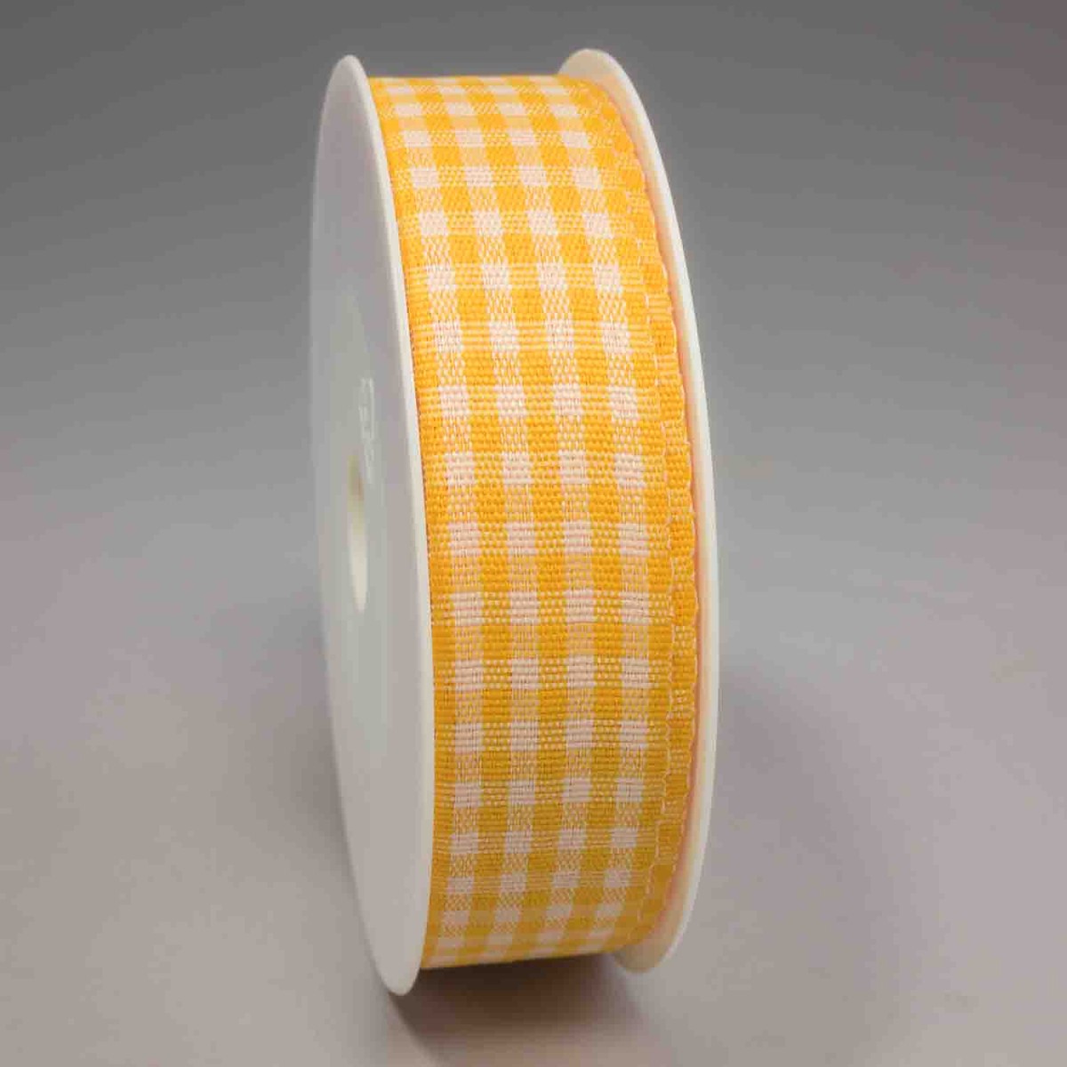 Nastro "Cotone" quadretti - 25 Mm x 25 M / Giallo