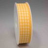 Nastro "Cotone" quadretti - 25 Mm x 25 M / Giallo