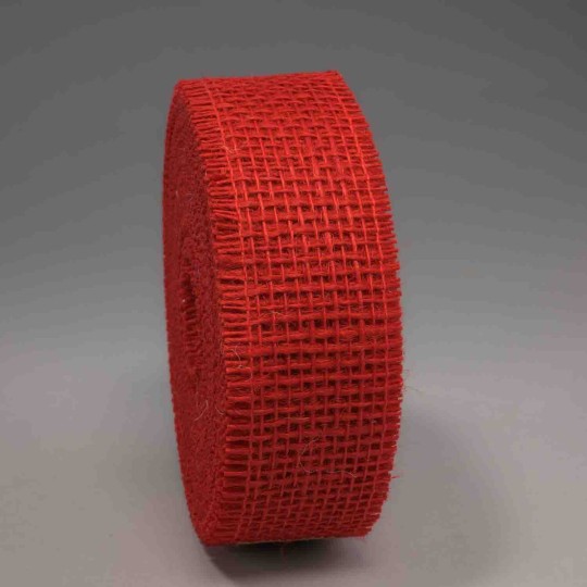 Nastro in Juta - 40 Mm x 20 M / Rosso